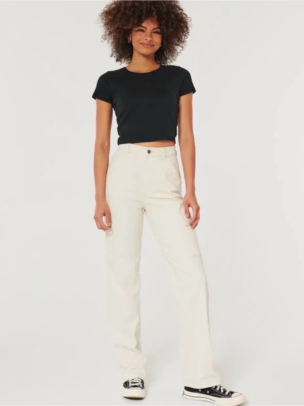 Hollister Co. Ultra High Rise Cargo Tall Dad Pants